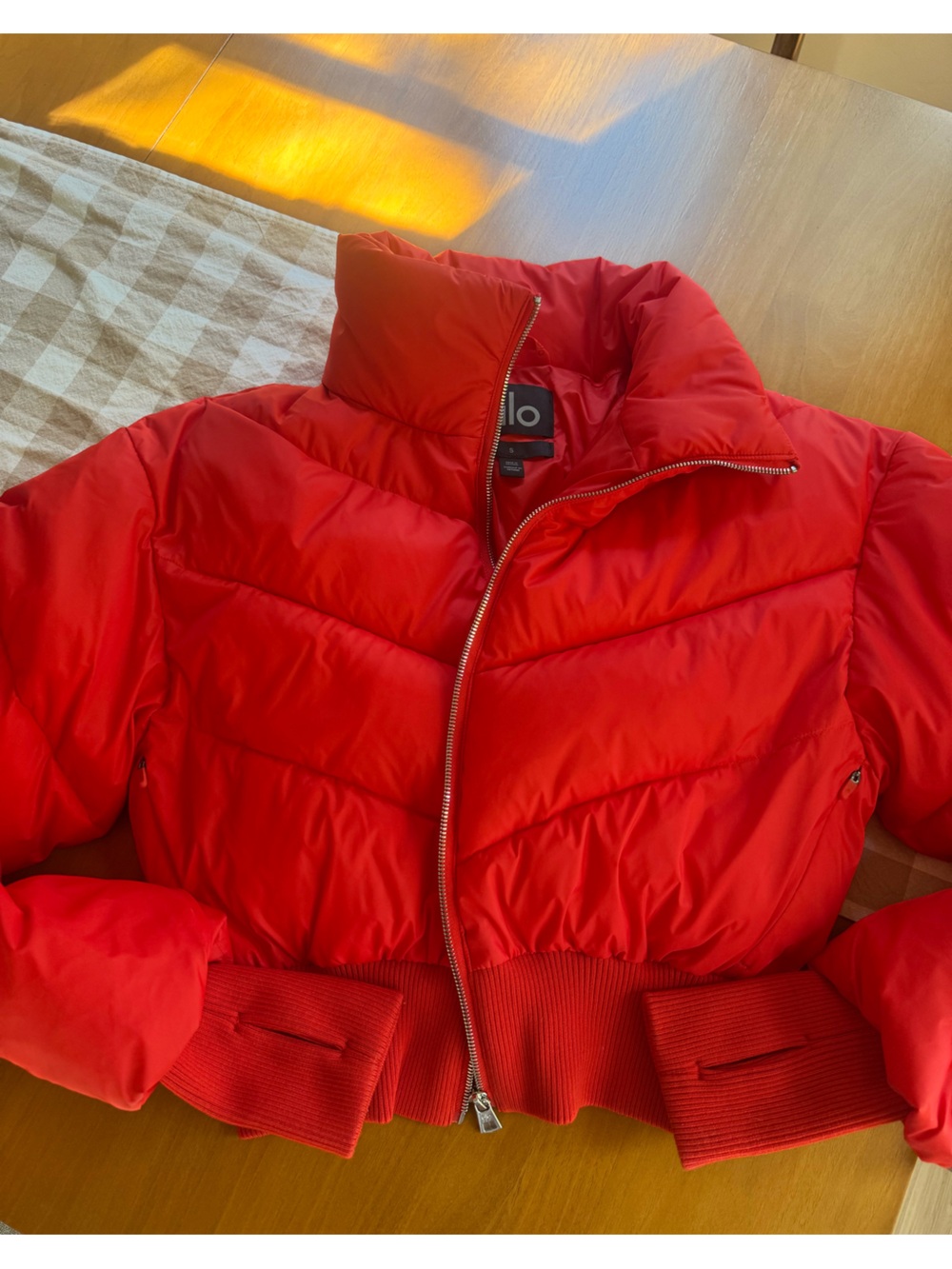 ALO Yoga Red Puffer Jacket